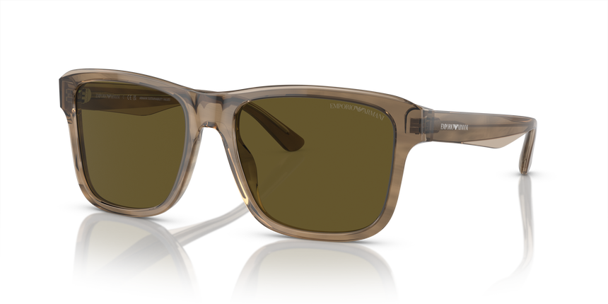 EMPORIO-4208/S 605573 SHINY GREEN/TOP BROWN(DARK BROWN 56*18, Verde | Marrón, hi-res image number 0
