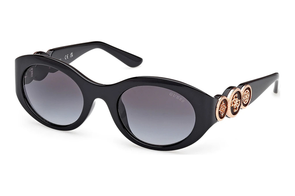 GUESS-00198-H/S 01B shiny black 53*23, Negro, hi-res 0
