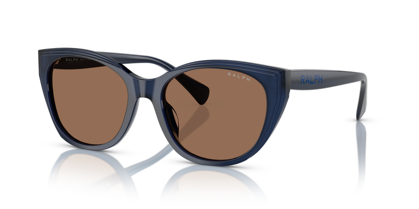 RALPH-5324U/S 605973 SHINY TRANSPARENT OPAL BLU(BROWN 56*18, Azul, hi-res image number 0