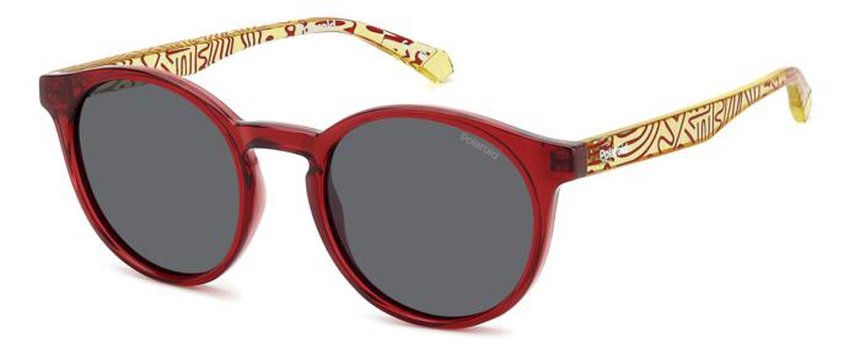 POLAROID-KIDS-8061/S AHY*M9 RED YELLOW(GREY POLARIZED 46*18, Rojo, hi-res image number 0