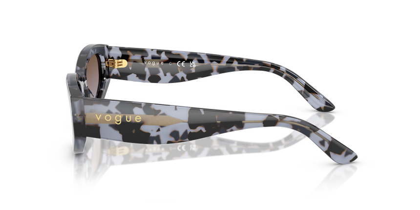 VOGUE-5585/S 314748 BLUE TORTOISE (AZURE GRAD PINK GRAD BROWN 54*22, Havana azul, hi-res image number 2