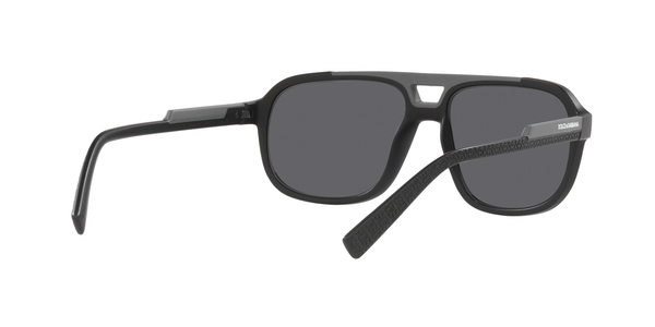 GABBANA-6179/S 252581 MATTE BLACK(POLAR DARK GREY 58*16, Negro, hi-res 5