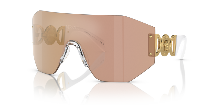 VERSACE-2258/S 10027J DARK BROWN MIRROR ROSE GOLD 45*00, , hi-res image number 0