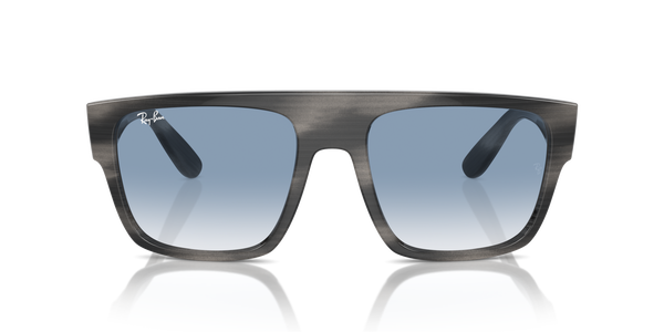 RB-0360S 14043F STRIPED GRAY/CLEAR GRADIENT BLUE 57*20, Gris a rayas, hi-res 1