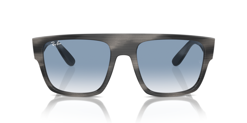 RB-0360S 14043F STRIPED GRAY/CLEAR GRADIENT BLUE 57*20, Gris a rayas, hi-res image number 1