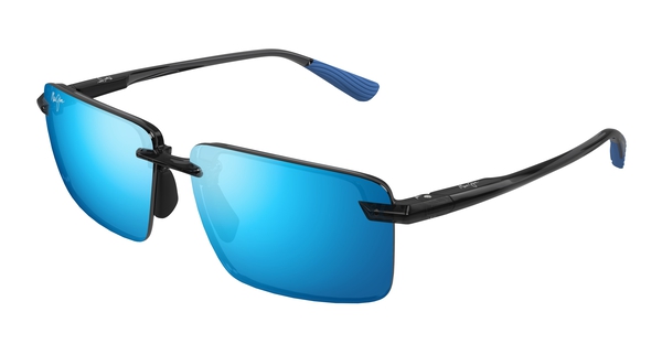 MAUI-JIM-LAULIMA/S B626-14 SHINY TRANS DARK GREY (BLUE 61*14, Gris, hi-res 0