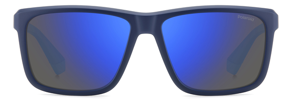 POLAROID-2164/S FLL*5X MATTE BLUE(BLUE MIRROR POLARIZED 58*15, Azul mate, hi-res 1