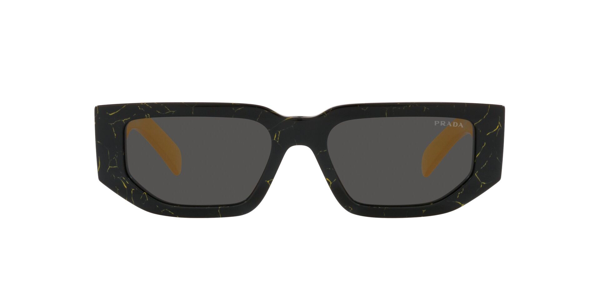 PRADA-09ZS/S 19D5S0 BLACK YELLOW MARBLE(DARK GREY 54*18 | Óptica