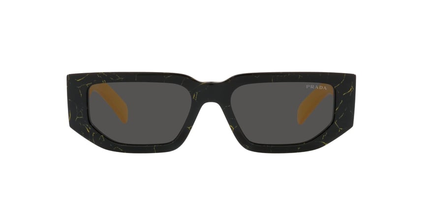 PRADA-09ZS/S 19D5S0 BLACK YELLOW MARBLE(DARK GREY 54*18, Negro/Amarillo, hi-res image number 1