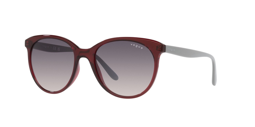 VOGUE-5453/S 292436 TRANSPARENT BORDEAUX(PINK GRADIENT DARK GRE 53*18, Rojo, hi-res image number 0
