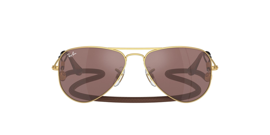 RJ-9506S 223/6G*3N ARISTA(BROWN MIRR SILVER + cordon marron 52*14, Dorado, hi-res image number 1