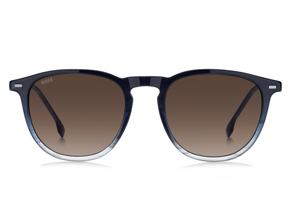 BOSS-1639/S QEU*HA BLUE HORN RUTHENIUM(BROWN SHADED 52*20, Azul, hi-res 1