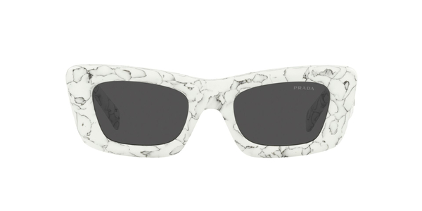 prada-13zs/s 17d5s0 matte white marble(dark grey 50*21