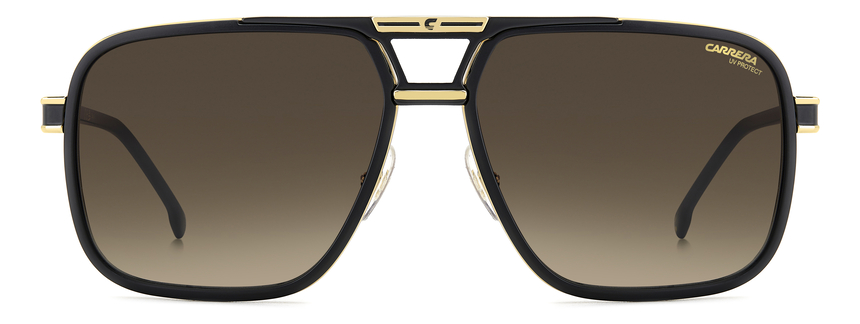 CARRERA-1071/S I46*86 MATTE BLACK GOLD(BLACK BROWN GREEN ANTIREFLEX 61*16, , hi-res image number 1