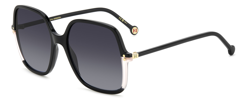 CAROLINA-0244/S 3H2*9O BLACK PINK(DARK GREY SHADED 56*18, Negro, hi-res image number 0