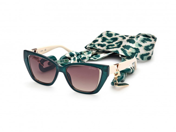 GUESS-7816/S 96F shiny dark green (gradient brown 54*16, Verde, hi-res 0
