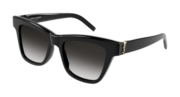 SAINT-LAURENT-SLM106/S 002 BLACK/BLACK (GREY) 52*18, Negro, hi-res 0