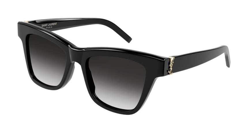 SAINT-LAURENT-SLM106/S 002 BLACK/BLACK (GREY) 52*18, Negro, hi-res image number 0
