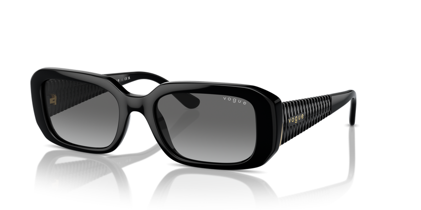 VOGUE-5565/S W44/11 BLACK(GREY GRADIENT 53*19, Negro, hi-res image number 0