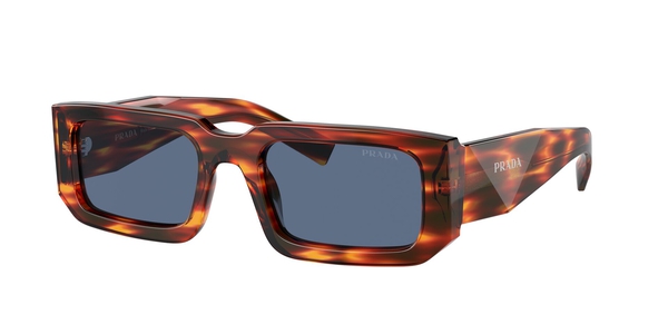 PRADA-06YS/S 17R06A STRIPED RADICA/DARK BLUE 53*21, Havana, hi-res 0