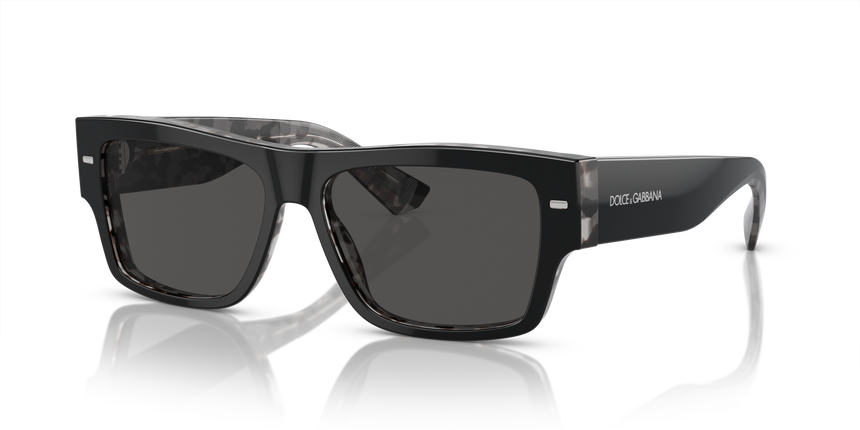 GABBANA-4451/S 340387 BLACK ON GREY HAVANA(DARK GREY 55*15, Negro | Gris Havana, hi-res image number 0