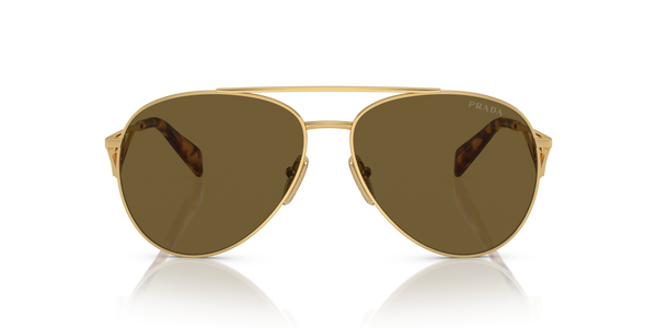 prada-73zs/s 5ak01t gold dark brown 58*14