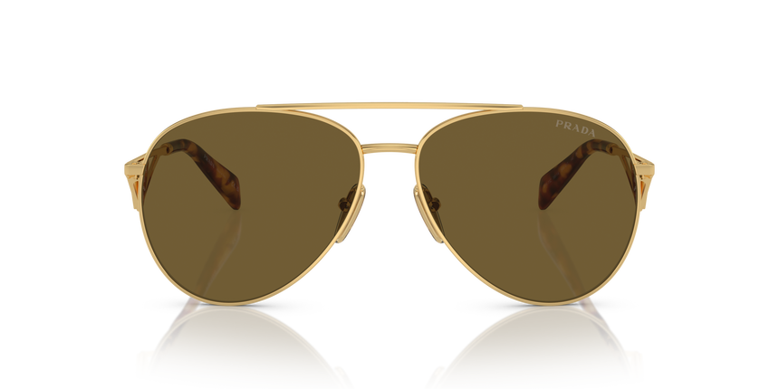 PRADA-73ZS/S 5AK01T GOLD DARK BROWN 58*14, , hi-res image number 1