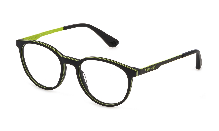 POLICE-KIDS-098/G 01GH NERO/VERDE ACIDO C/GIVENCHY COLORATI 49*18, Negro, hi-res image number 0