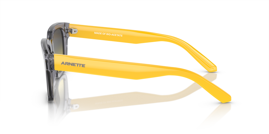 ARNETTE-4334 12432Q TRANSPARENT GREY(CLEAR FIFTY YELLOW/DARK GREY 53*18, Gris, hi-res image number 2