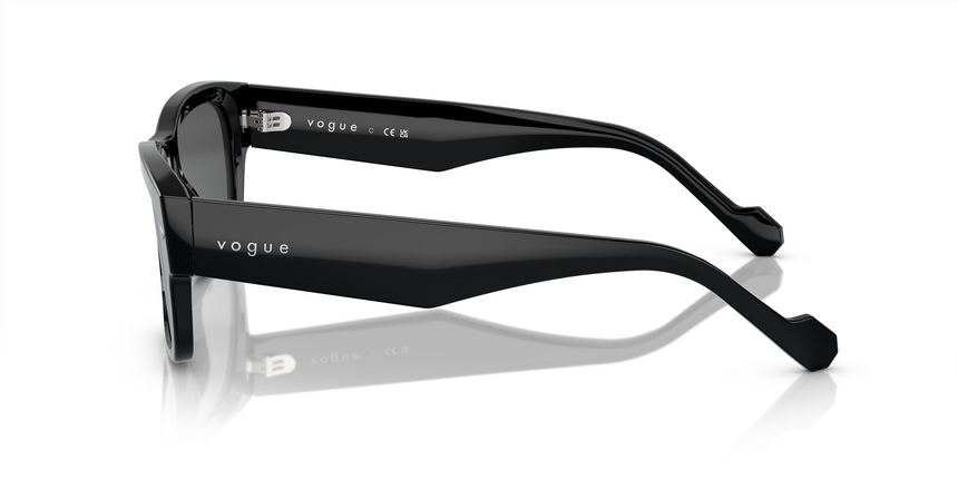 VOGUE-5530/S W44/87 BLACK(DARK GREY 55*20, Negro, hi-res image number 2
