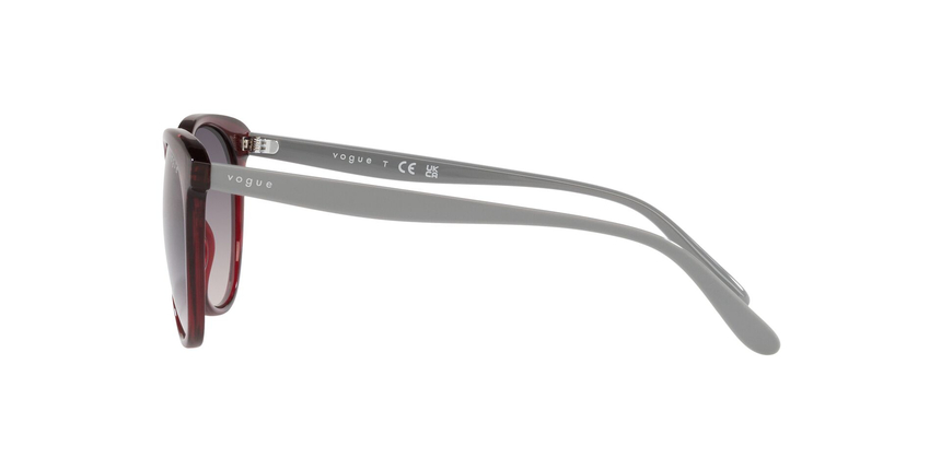 VOGUE-5453/S 292436 TRANSPARENT BORDEAUX(PINK GRADIENT DARK GRE 53*18, Rojo, hi-res image number 2