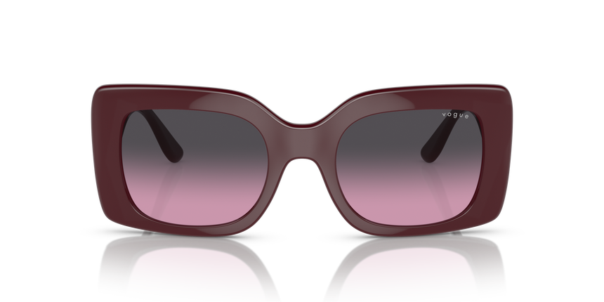 VOGUE-5481S/S 304890 FULL BORDEAUX(VIOLET GRADIENT GREY 52*21, Burdeos, hi-res image number 1