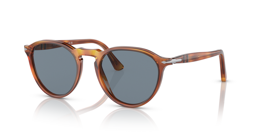 PERSOL-3286S/S 96/56 TERRA DI SIENA LIGHT BLUE 51*19, Terra di siena, hi-res image number 0