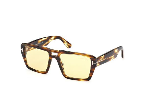 TOMFORD-1153/S 52E*1/3 dark havana(yellow 56*19, Havana, hi-res 0