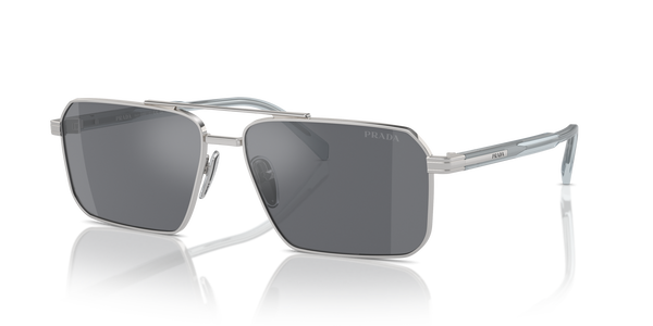 PRADA-A57S/S 1BC175 SILVER/DARK GREY FLASH SILVER 61*15, Plata, hi-res 0