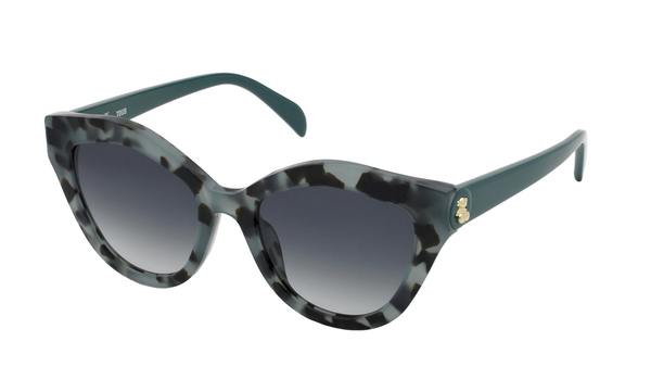 TOUS-C18/S 06YT AVANA VERDE ACQUAMARINA LUCIDA/SMOKE GRADIENT 53*19, Havana verde, hi-res 0