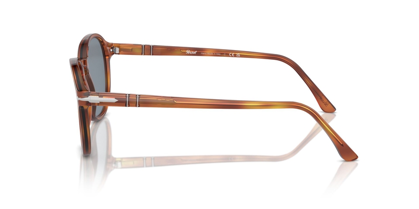PERSOL-3343S/S 96/56 TERRA DI SIENA(LIGHT BLUE 53*21, Marrón, hi-res image number 2