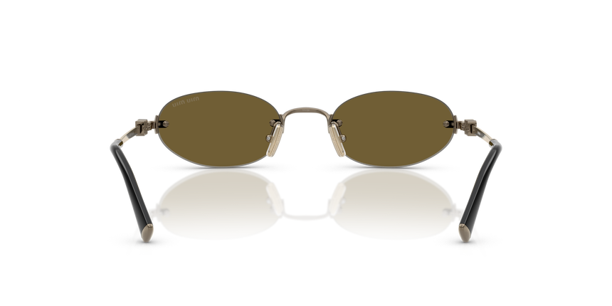 MIUMIU-A54S/S 26C09Z OLD GOLD (DARK BROWN) 51*20, Dorado, hi-res image number 3