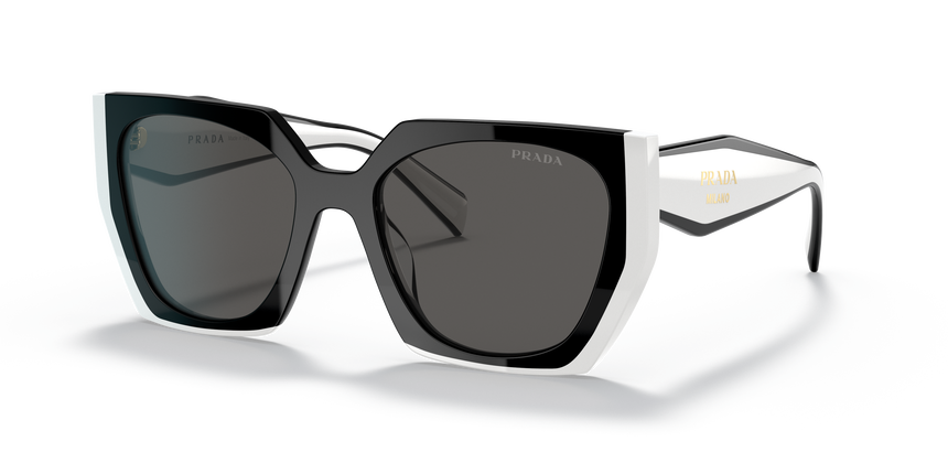 PRADA-15WS/S 09Q5S0 BLACK/TALC DARK GREY 54*19, Negro | Talco, hi-res image number 0