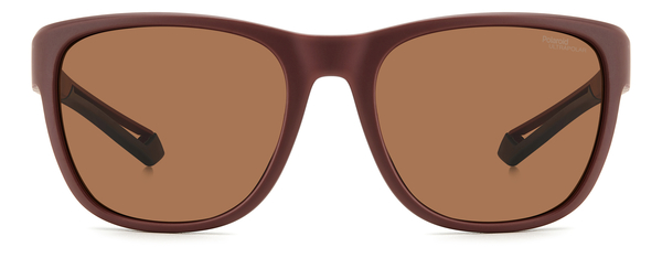 POLAROID-7051/S 7BL*47 MATTE BURGUNDY(BROWN POLAR HIGH CONTRAST 57*19, Granate mate, hi-res 1
