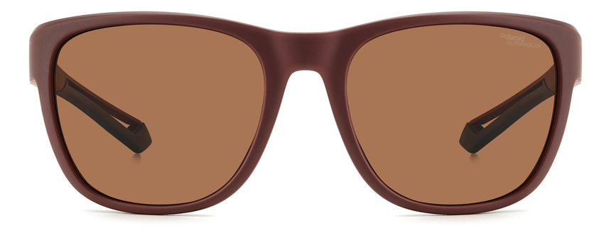 POLAROID-7051/S 7BL*47 MATTE BURGUNDY(BROWN POLAR HIGH CONTRAST 57*19, Granate mate, hi-res image number 1