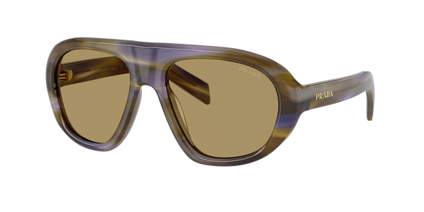 PRADA- C05S/S 23G70G STRIPED LAGUNA(GREEN OLIVE 57*18, , hi-res 0