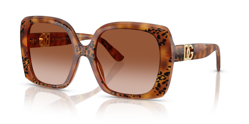 GABBANA-4475/S 338013 HAVANA LEO(BROWN GRADIENT 56*19, Havana leopardo, hi-res image number 0