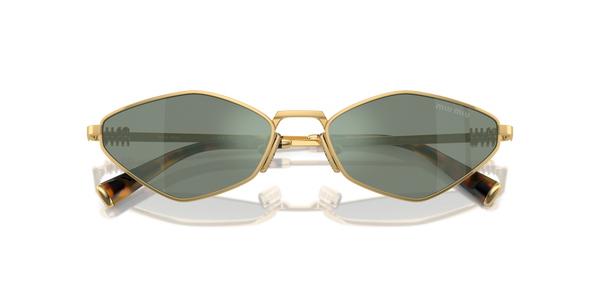 MIUMIU- 56ZS/S 5AK04M GOLD(GREEN MIRROR INTERNAL SILVER 56*17, Dorado, hi-res 4