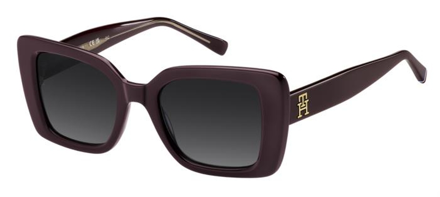 TOMMYHILFIGER-TH2341/S/S LHF*9O BURGUNDY2(DARKGREYSHADED 51*21, Violeta, hi-res image number 0