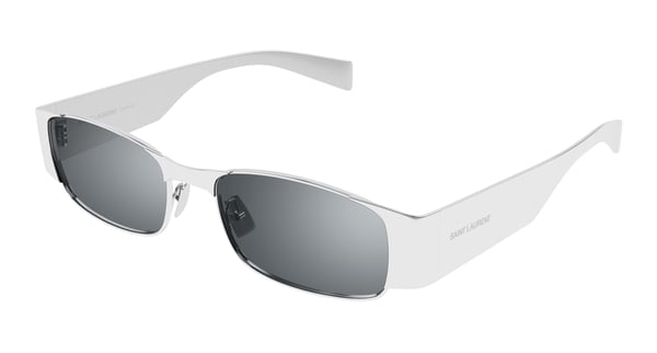 saint-laurent-sl738/s 001 silver-silver-silver 54*18