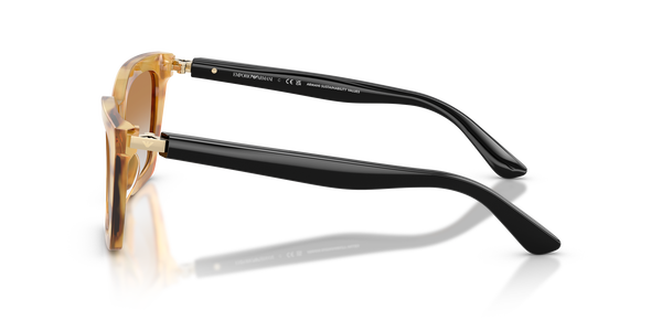 EMPORIO-4250U/S 62692Q SHINY STRIPED HONEY(CLEAR GRADIENT OCHRE 54*16, , hi-res 2