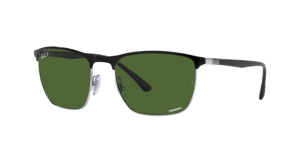 RB-3686 9144P1 BLACK ON SILVER(POLAR DARK GREEN 57*19, Negro, hi-res 0