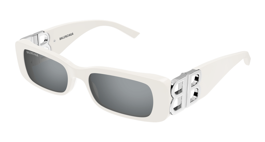 BALENCIAGA-BB0096S/S 020 WHITE SILVER(SILVER 51*18, Blanco, hi-res image number 0