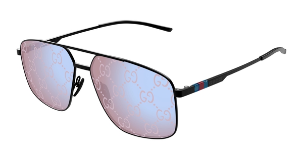 GUCCI-1676S/S 005 BLACK-BLACK-VIOLET 60*14, , hi-res 0